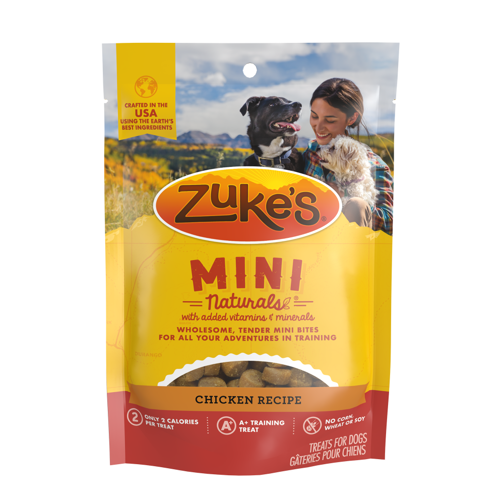 slide 1 of 1, Zuke's Zuke’s Mini Naturals Dog Training Treats for Dogs of All Sizes, Pet Treats made with Real Chicken - 3 oz. Pouch, 3 oz