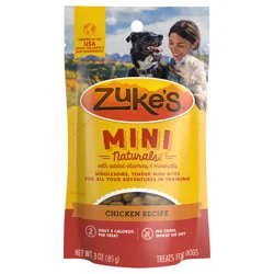 Zuke's Mini Naturals Dog Training Treats with Real Chicken - 3 oz Pouch