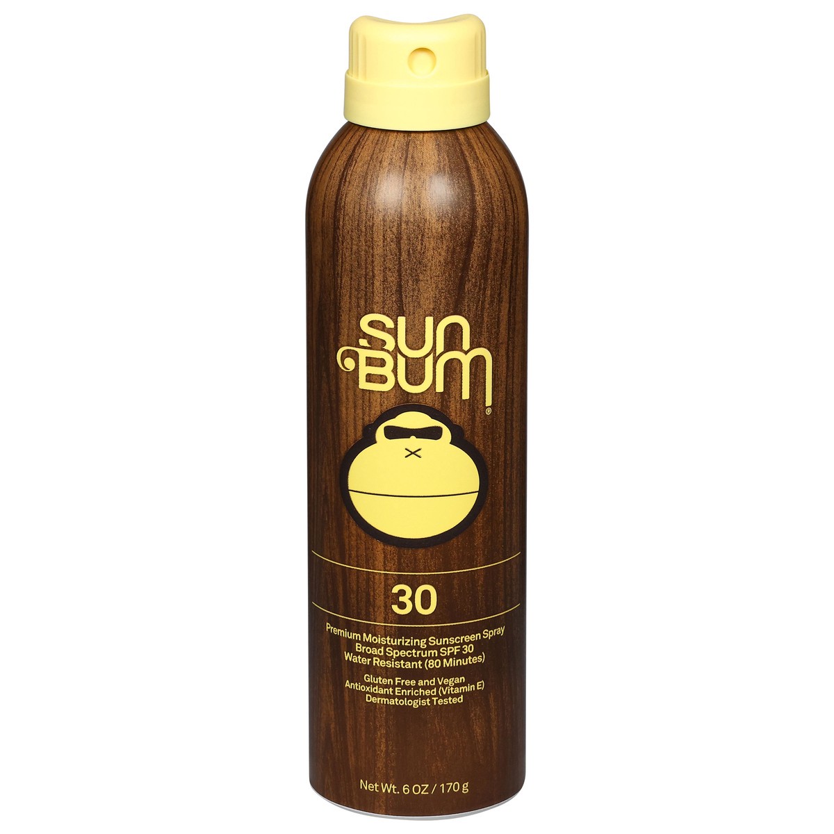slide 1 of 9, Sun Bum Broad Spectrum SPF 30 Moisturizing Premium Sunscreen Spray 6 oz, 6 oz