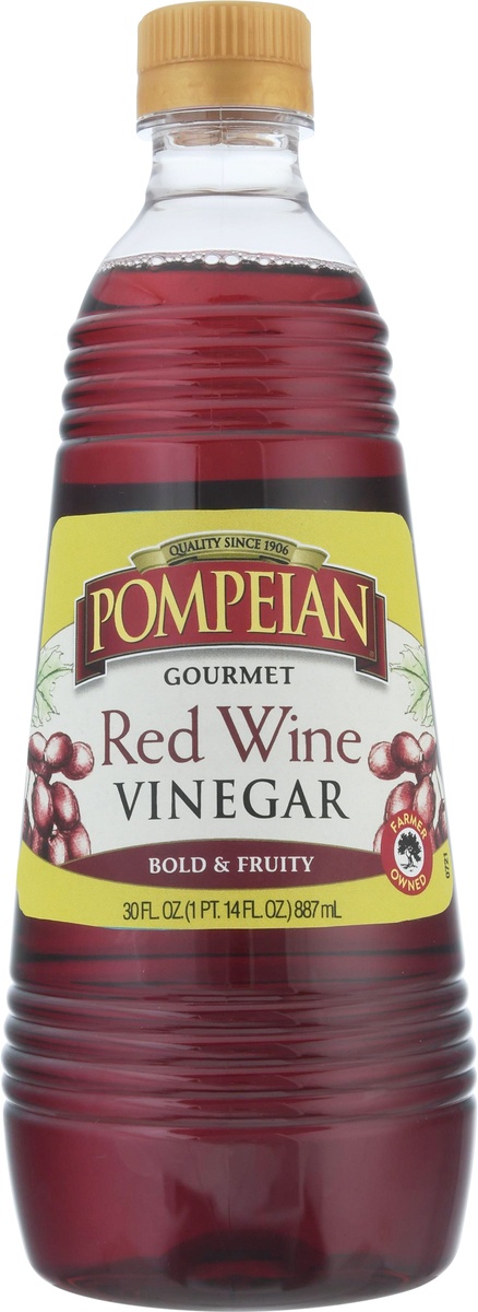 slide 9 of 11, Pompeian Red Wine Vinegar, 32 fl oz