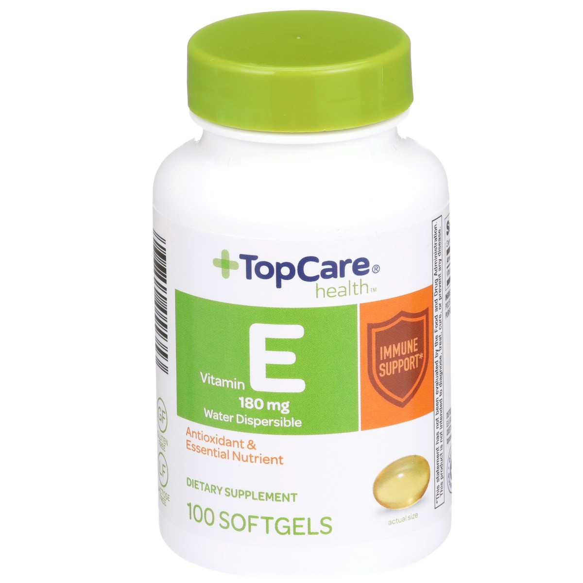 slide 1 of 8, TopCare Vitamin E Pure Dl Alpha Water D, 100 ct