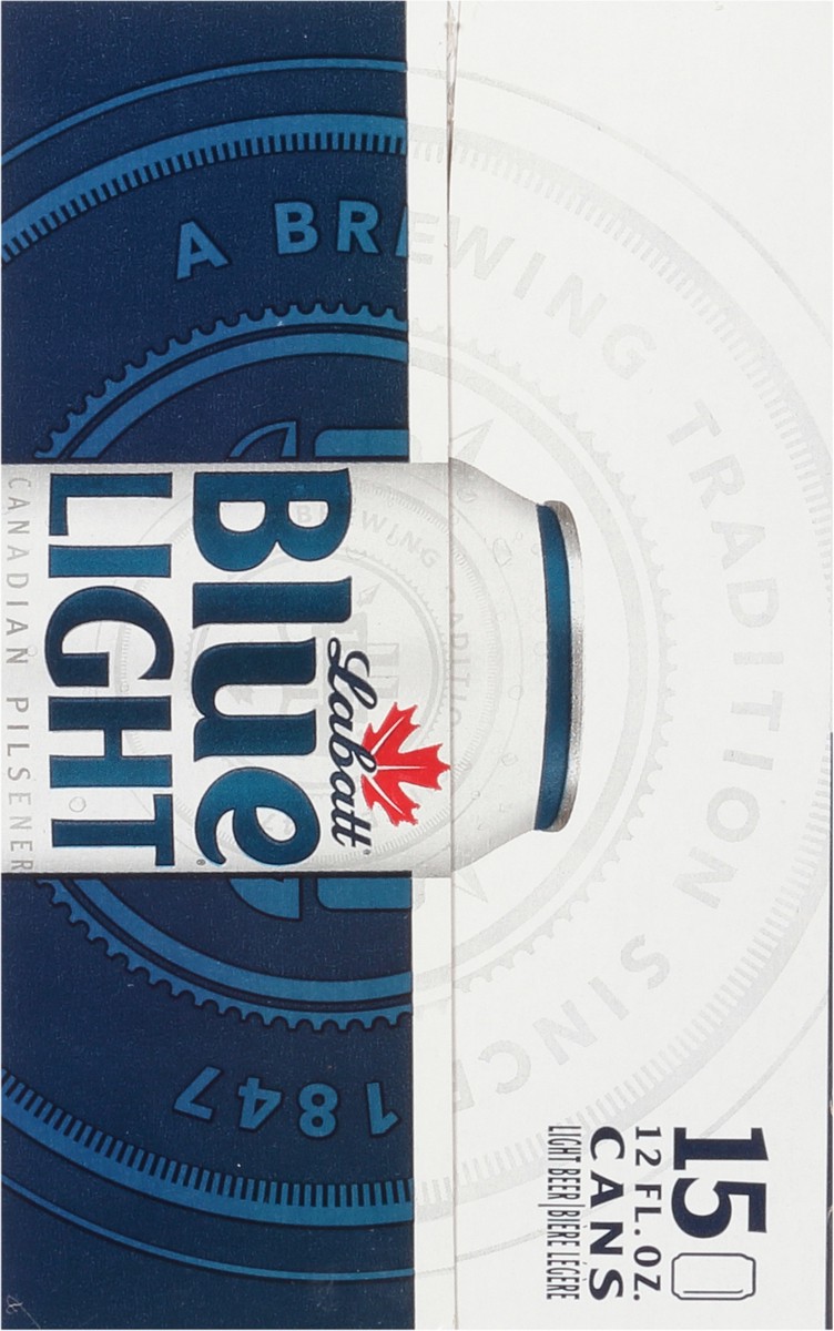 slide 11 of 11, Labatt Blue Imported Canadian Pilsener Light Beer 15 - 12 fl oz Cans, 15 ct; 12 oz