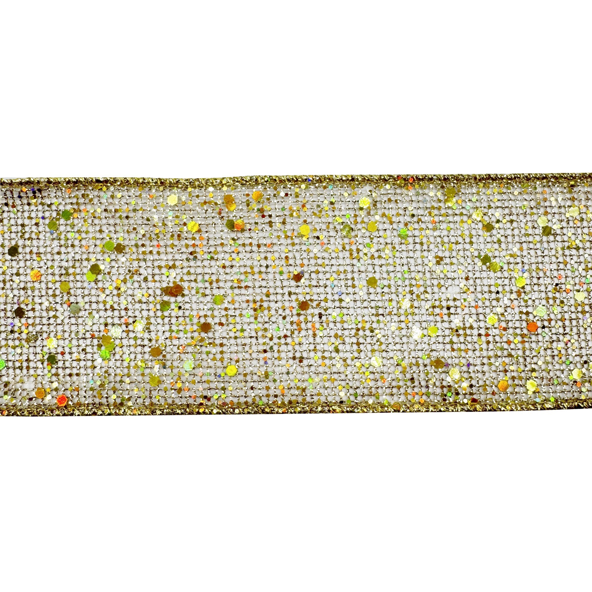 slide 4 of 4, 20.5" Gold Glitter Mesh Tree Bow By Celebrate It, 11 in x 20.5 in