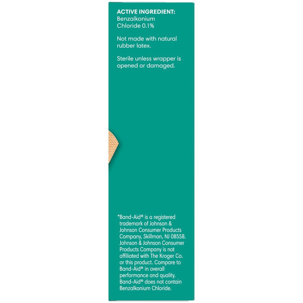 slide 2 of 4, Kroger Advanced Antibacterial 3/4 In X 3 In Fabric Bandages, 30 ct