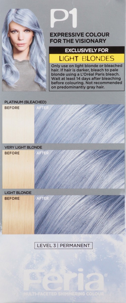 slide 2 of 9, L'Oréal Fería Smokey Blue P1 Smokey Pastels Haircolour Creme 1 ea, 1 ct