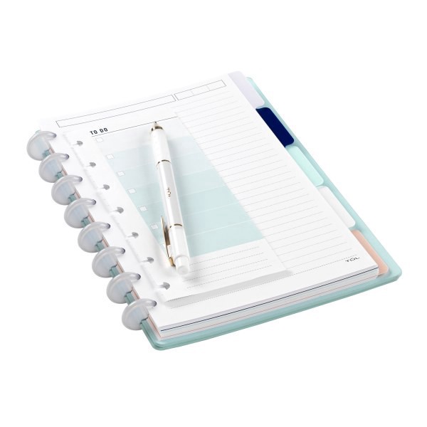 slide 5 of 9, TUL Retractable Gel Pens, Mixed Metals, Medium Point, Pearl White Barrel, Blue Ink, 0.7 mm, 0.7 mm