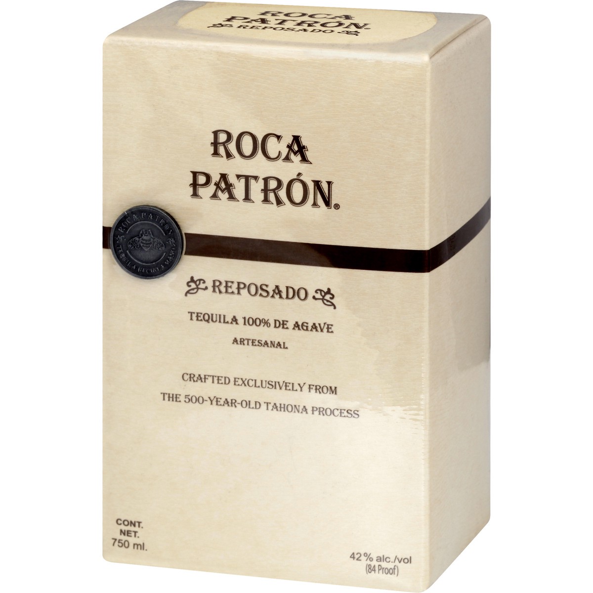 slide 4 of 8, Patrón Roca Patron Reposado 42% 75Cl/750Ml, 750 ml