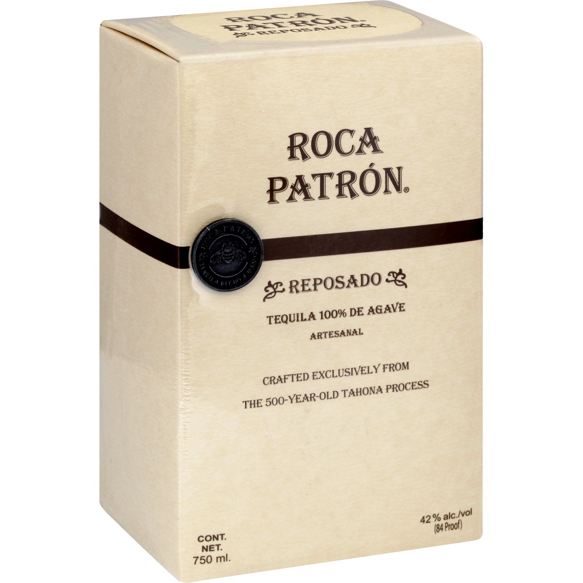 slide 3 of 8, Patrón Roca Patron Reposado 42% 75Cl/750Ml, 750 ml