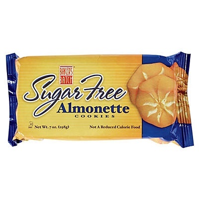 slide 1 of 1, Baker's Batch Sugar Free Almonette Cookies, 7 oz