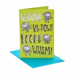 American Greetings Ninja Birthday Card For Kid