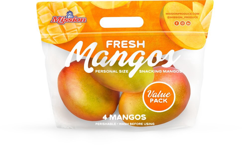 slide 1 of 1, Mission® Fresh Mangos Value Pack, 4 ct