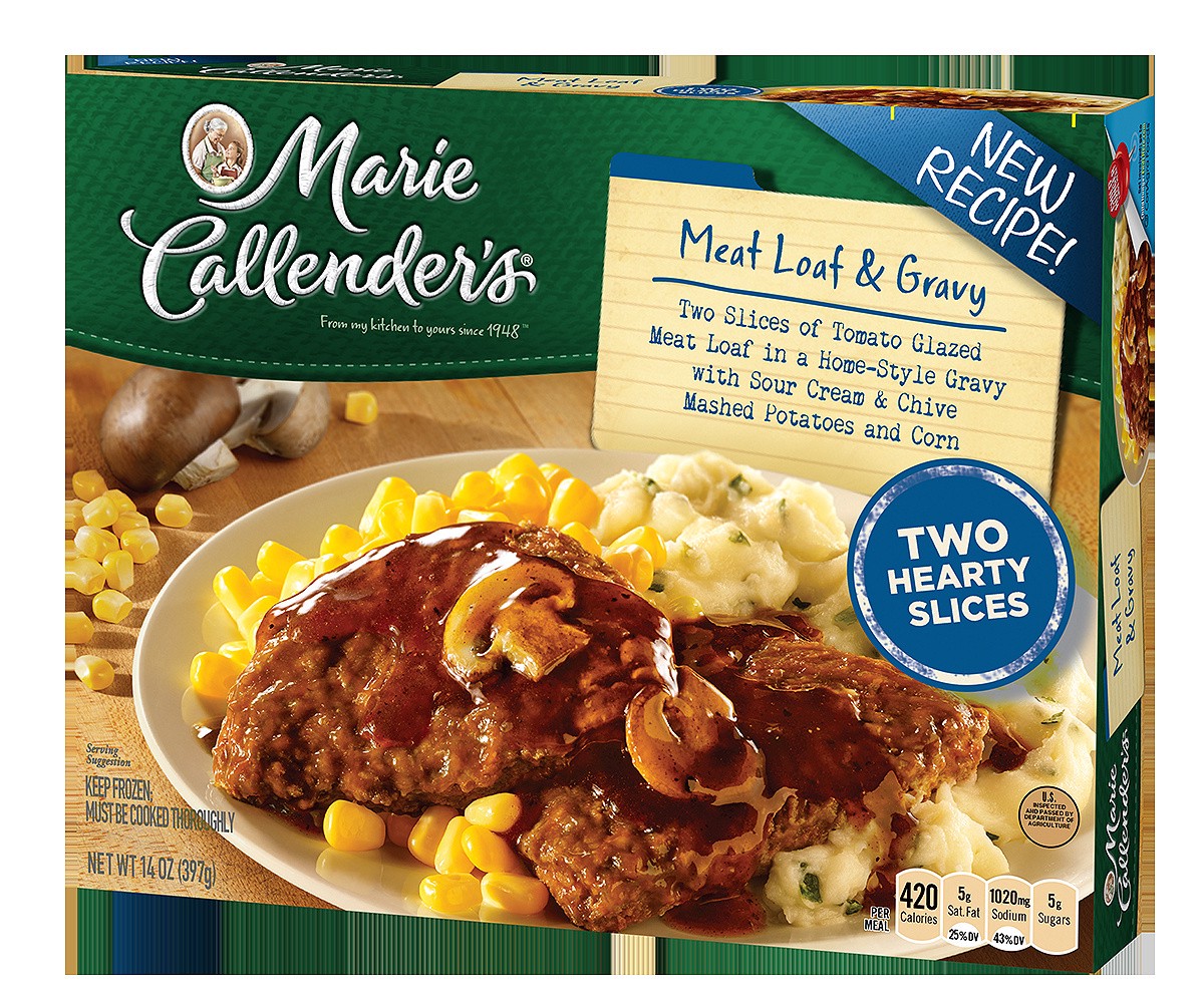 slide 1 of 13, Marie Callender's Meat Loaf & Gravy, 14 oz