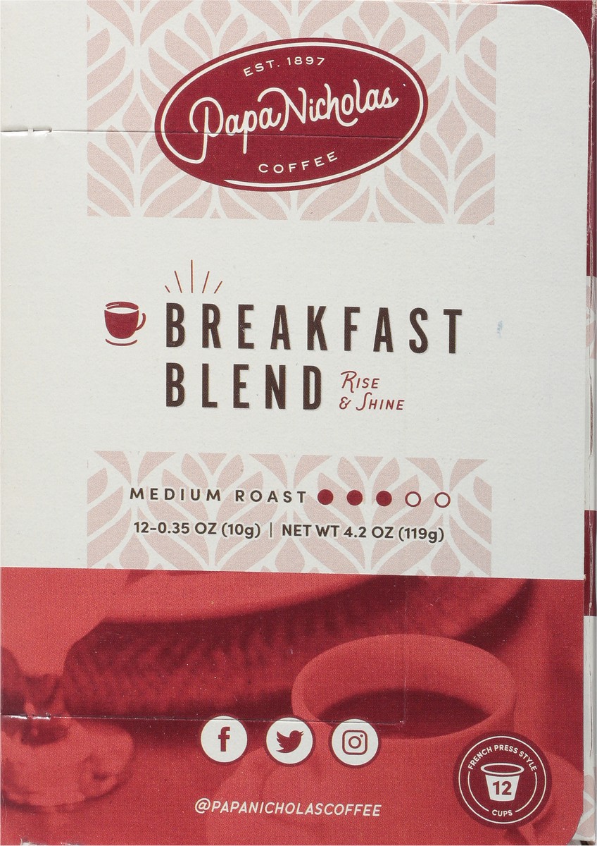 slide 3 of 10, PapaNicholas Coffee Medium Roast Breakfast Blend Coffee - 12 ct, 12 ct