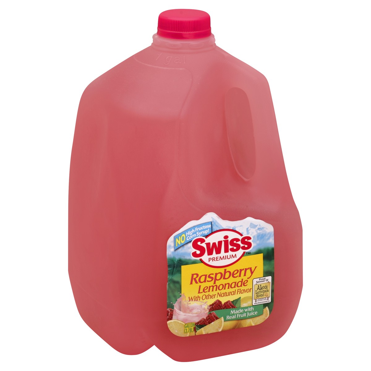 slide 5 of 5, Swiss Premium Raspberry Lemonade - 1 Gallon Plastic Jug - 1 gal, 1 gal