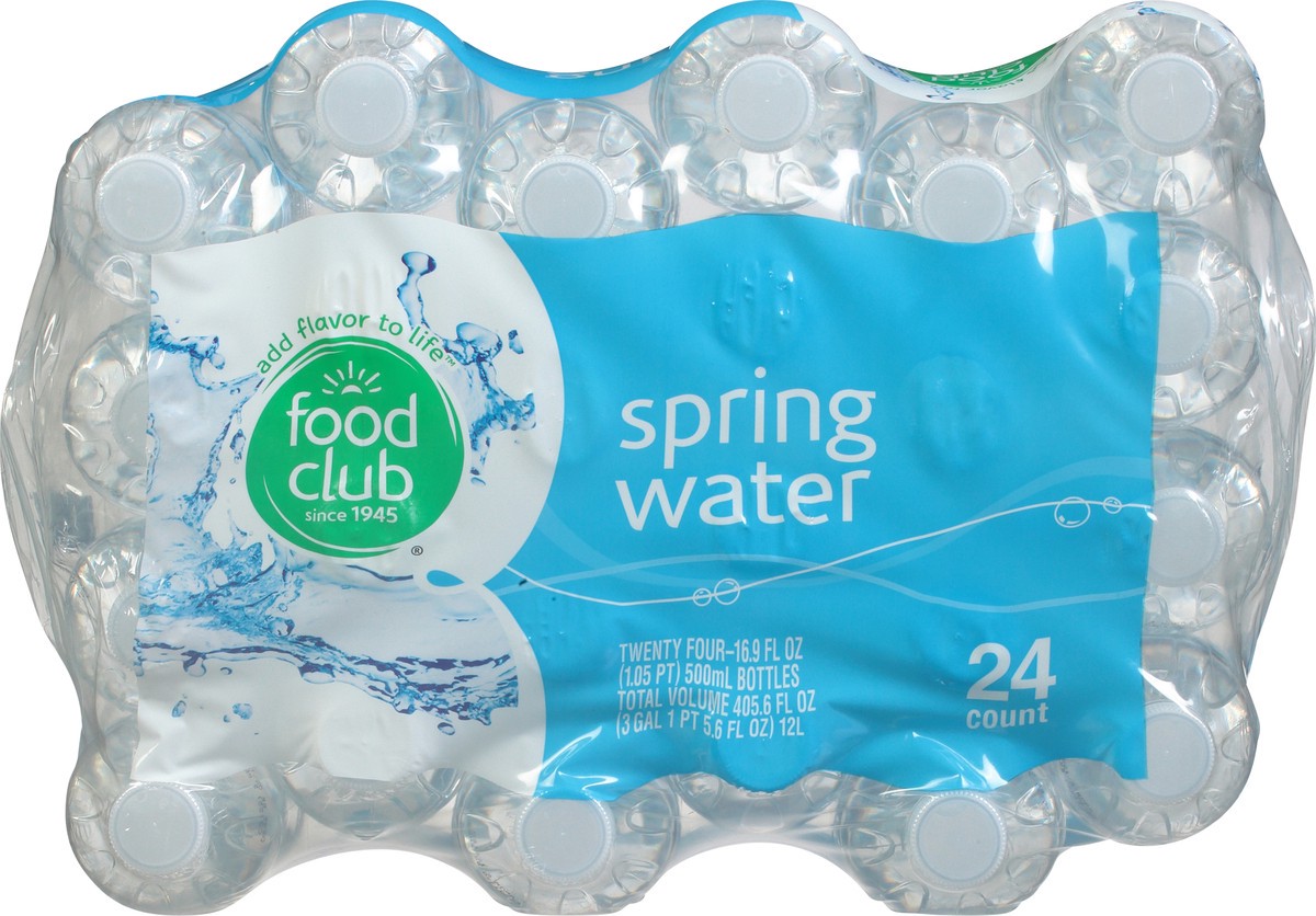 slide 4 of 9, Food Club Spring Water, 1 ct