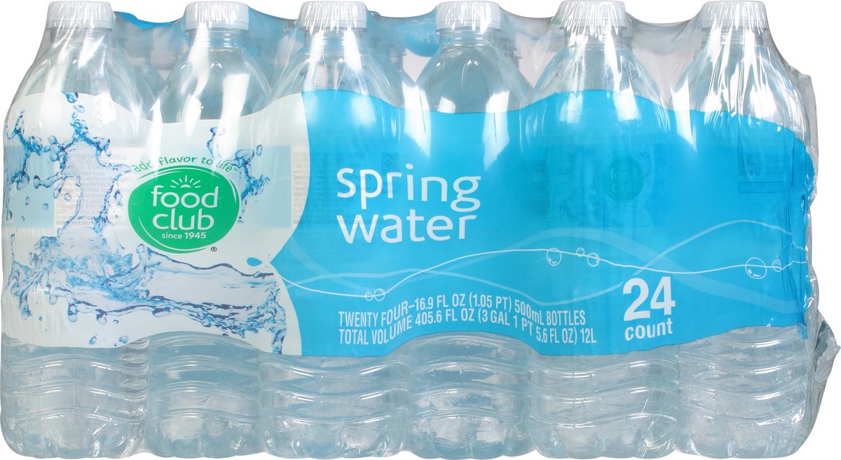 slide 8 of 9, Food Club Spring Water, 1 ct