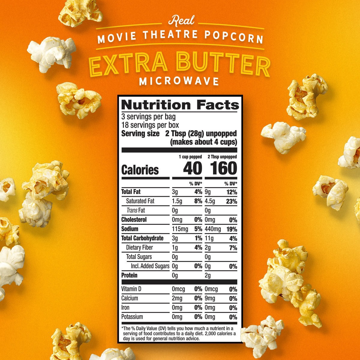 slide 6 of 13, AMC Theatres Perfectly Popcorn Microwave Movie Theatre Extra Butter Popcorn 6 ea, 6 ct