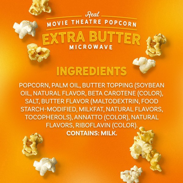 slide 9 of 13, AMC Theatres Perfectly Popcorn Microwave Movie Theatre Extra Butter Popcorn 6 ea, 6 ct