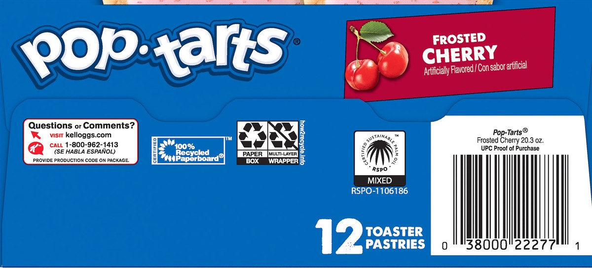 slide 3 of 7, Pop-Tarts Frosted Cherry Toaster Pastries, 20.3 oz