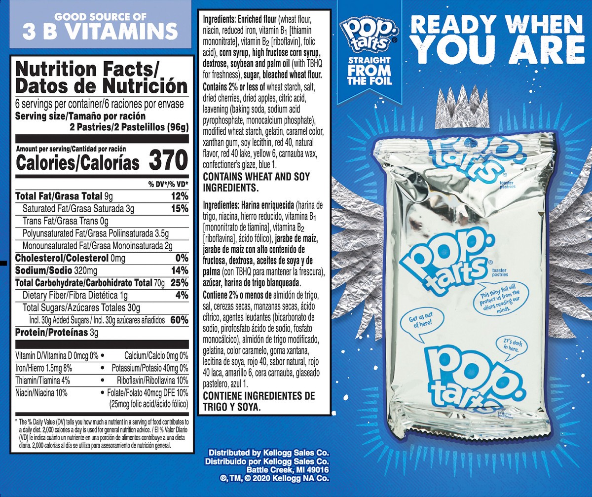 slide 7 of 7, Pop-Tarts Frosted Cherry Toaster Pastries, 20.3 oz