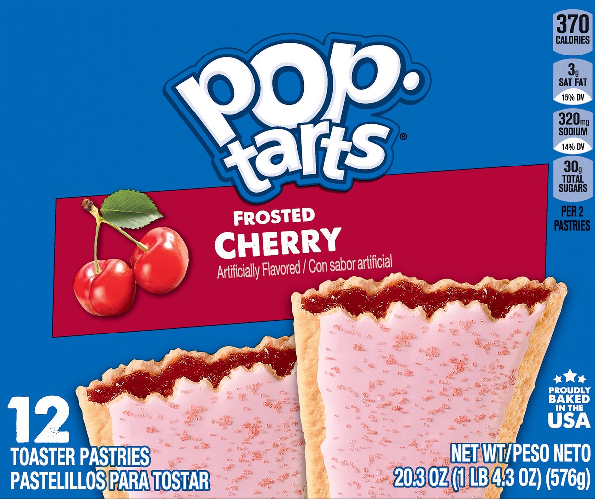 slide 2 of 7, Pop-Tarts Frosted Cherry Toaster Pastries, 20.3 oz