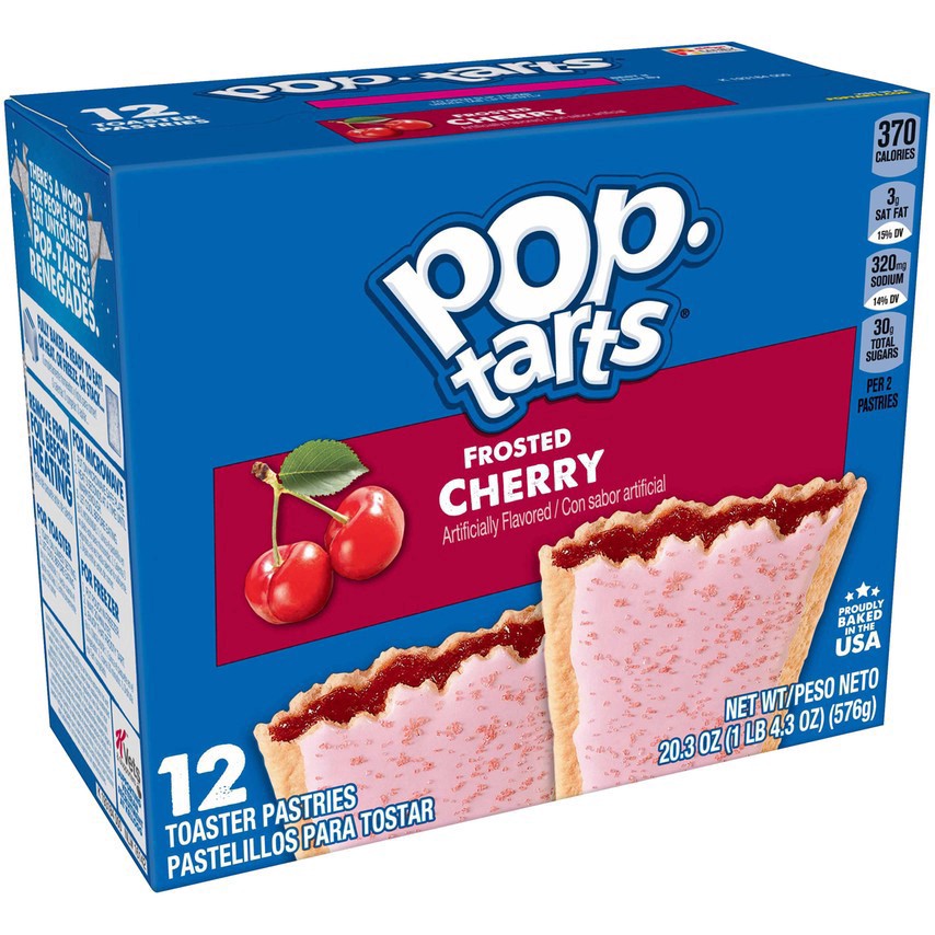 slide 1 of 7, Pop-Tarts Frosted Cherry Toaster Pastries, 20.3 oz
