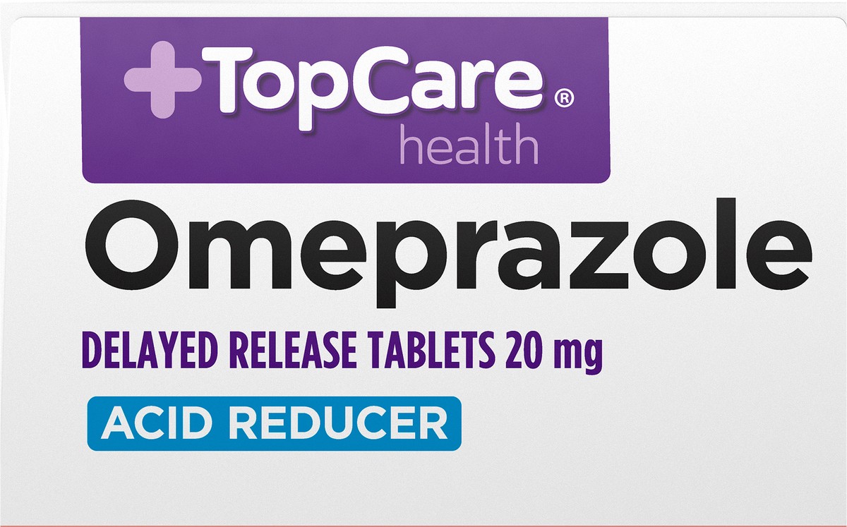 slide 12 of 13, Topcare Omeprazole Tablets Bonus, 42 ct