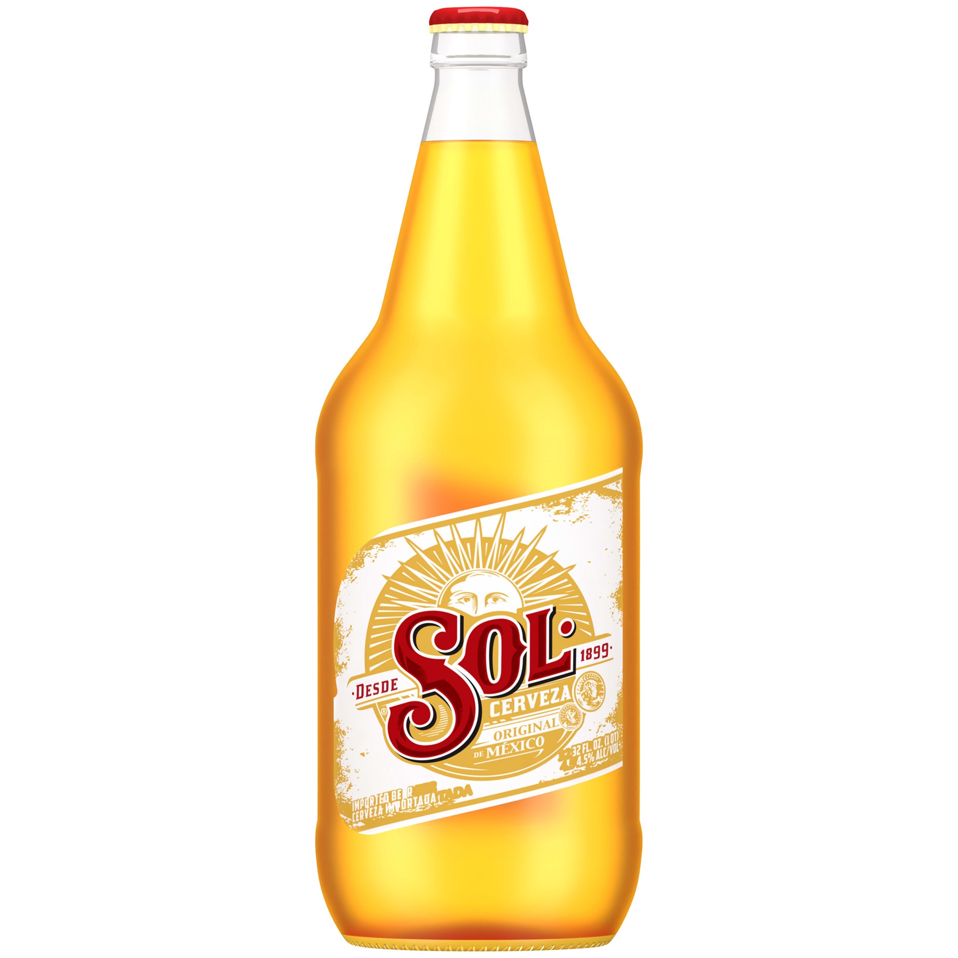 slide 1 of 1, Sol Cerveza Bottle, 32 oz