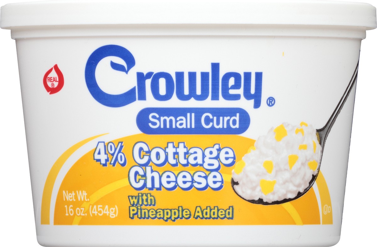 slide 4 of 8, Crowley Cottage Cheese with Pineapple, 16 oz, 16 oz