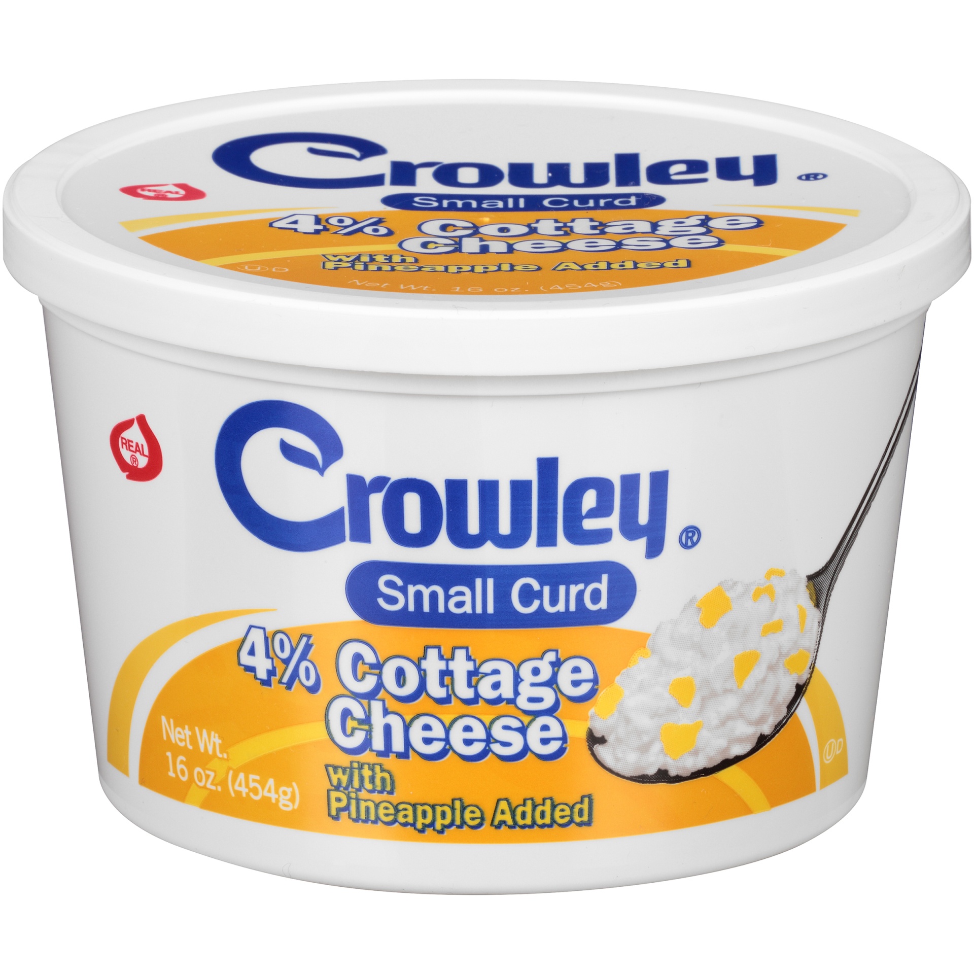 slide 1 of 7, Crowley Cottage Cheese with Pineapple, 16 oz