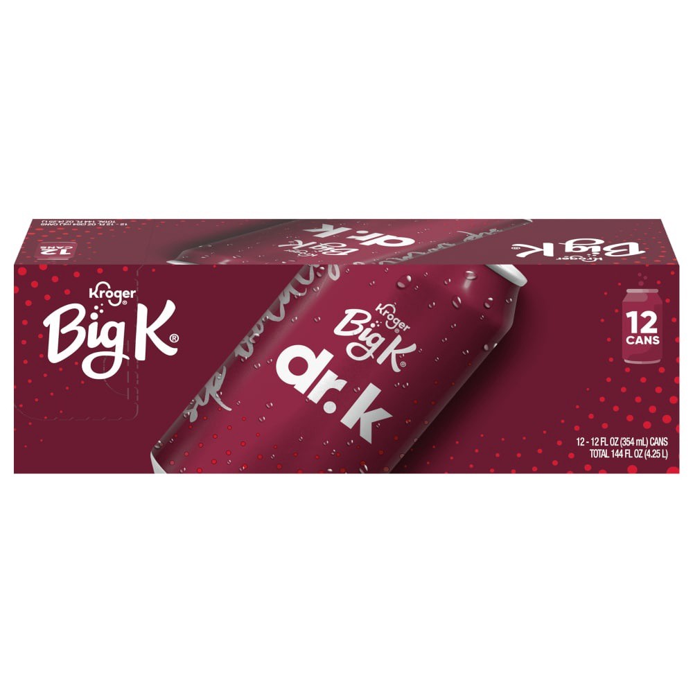 slide 1 of 4, Big K Dr. K Soda - 12 ct; 12 fl oz, 12 ct; 12 fl oz