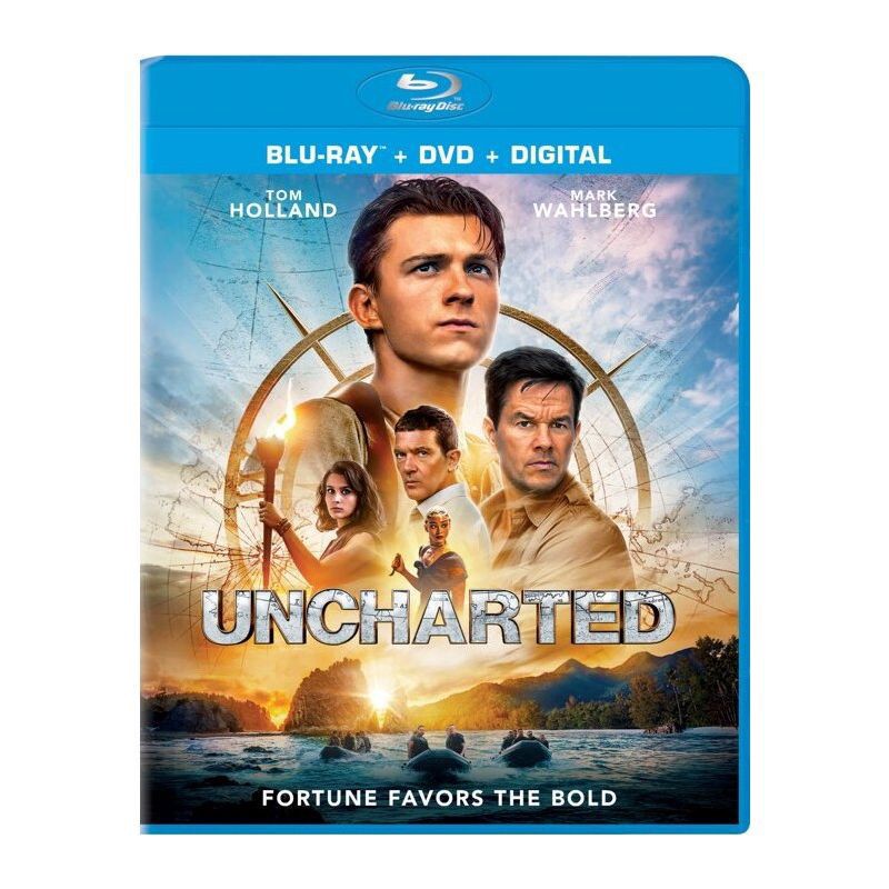 slide 1 of 1, Sony Pictures Uncharted (Blu-ray + DVD +Digital), 1 ct