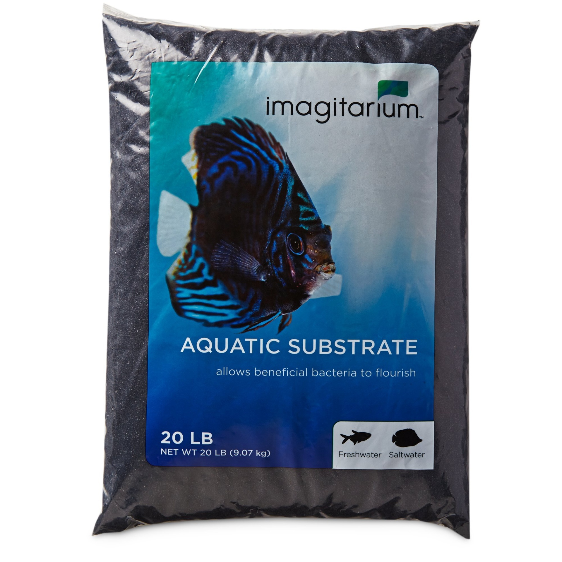 slide 1 of 1, Imagitarium Black Aquarium Sand, 20 lb