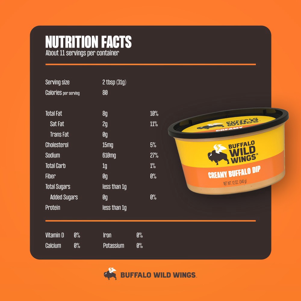 slide 6 of 6, Buffalo Wild Wings Creamy Buffalo Dip, 12 oz