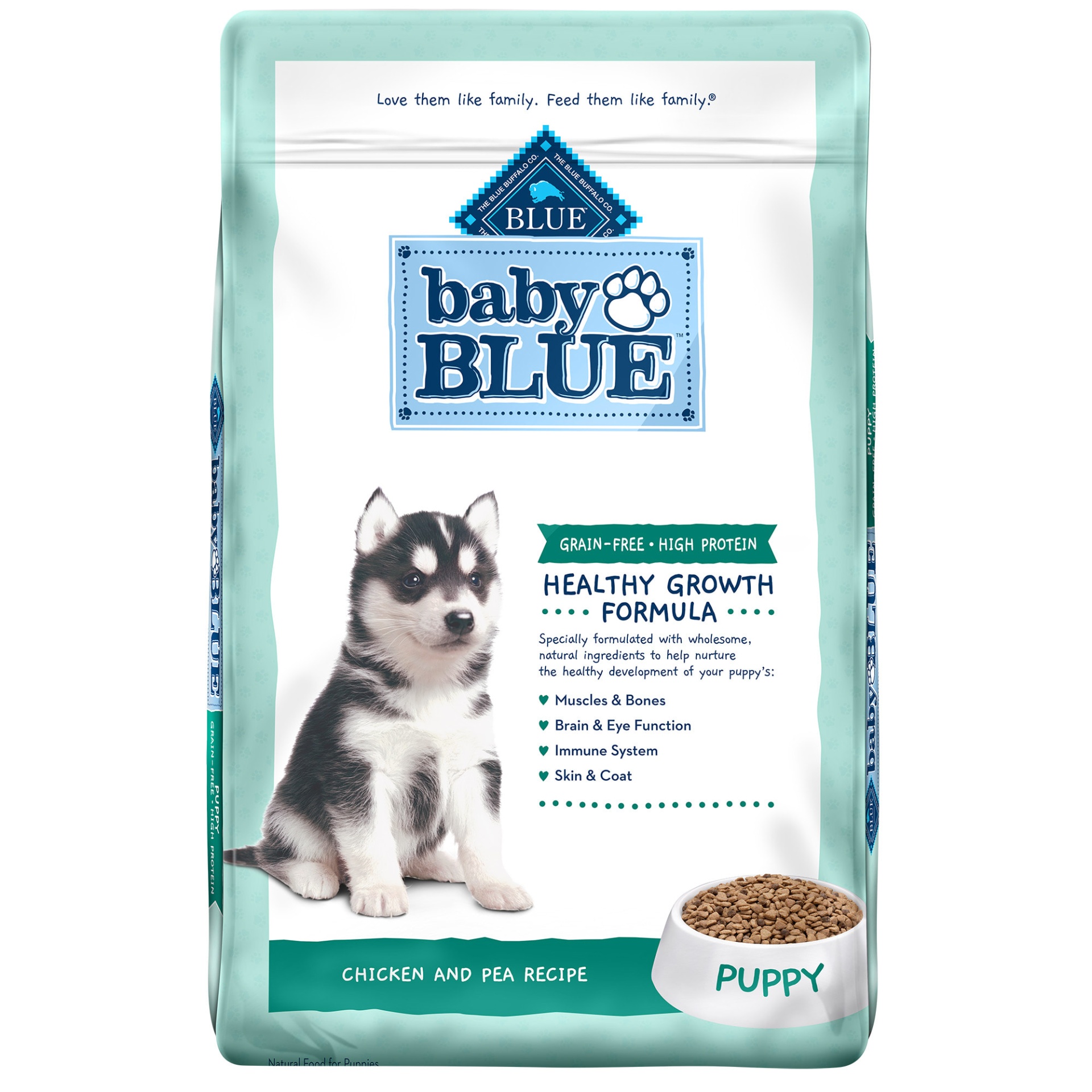 Imperialisme ulovlig Til sandheden Blue Buffalo Baby BLUE Grain-Free High Protein Puppy Chicken and Pea Recipe  Dry Dog Food 20 lb | Shipt