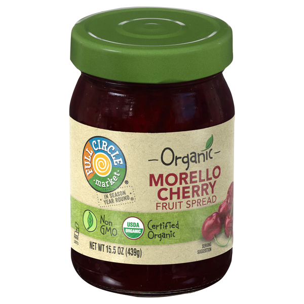 slide 1 of 1, Full Circle Market Fruit Spread, Morello Cherry - 15.5 oz, 15.5 oz