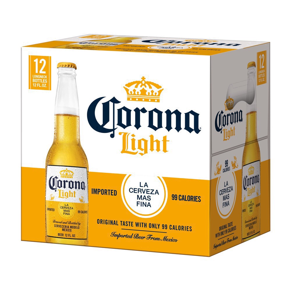 slide 78 of 84, Corona Light Lager Beer - 12pk/12 fl oz Bottles, 12 ct; 12 fl oz