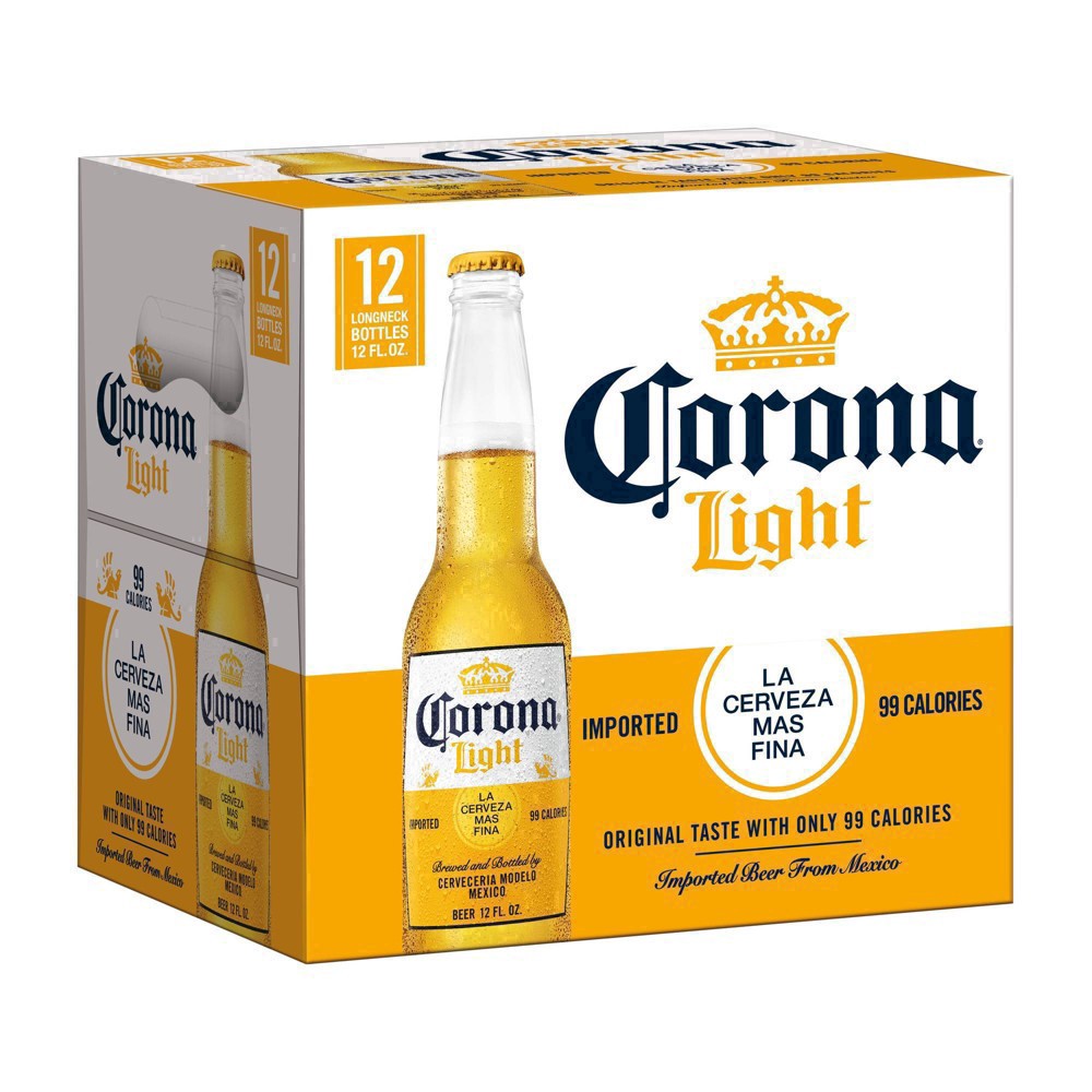 slide 6 of 84, Corona Light Lager Beer - 12pk/12 fl oz Bottles, 12 ct; 12 fl oz