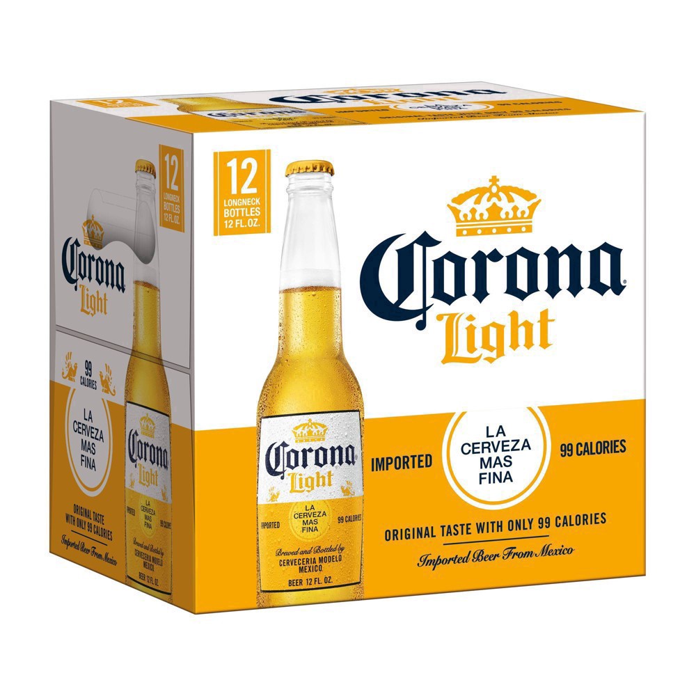 slide 27 of 84, Corona Light Lager Beer - 12pk/12 fl oz Bottles, 12 ct; 12 fl oz