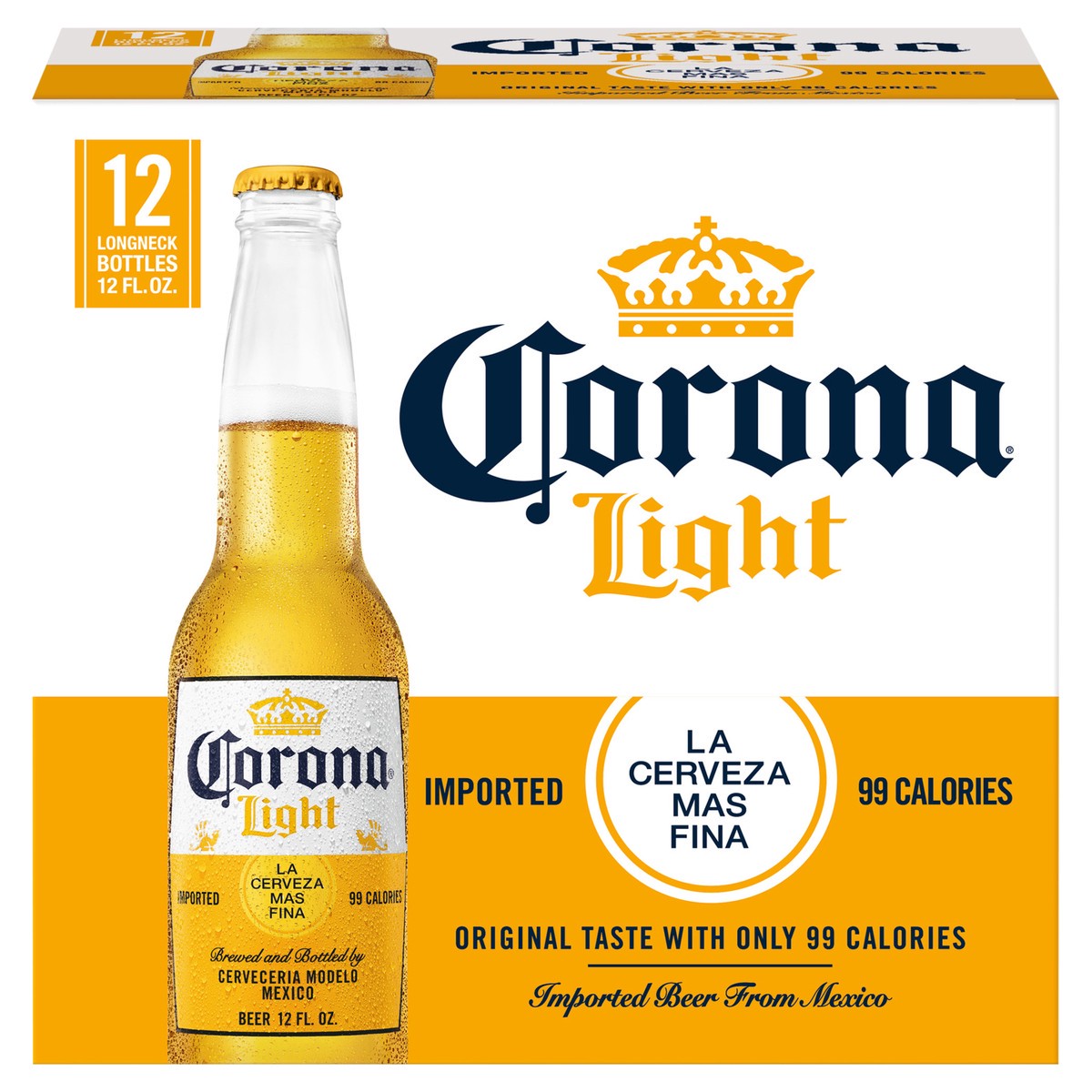 slide 1 of 84, Corona Light Mexican Lager Light Beer, 12 pk 12 fl. oz. Bottles, 4.0% ABV, 12 ct; 12 fl oz