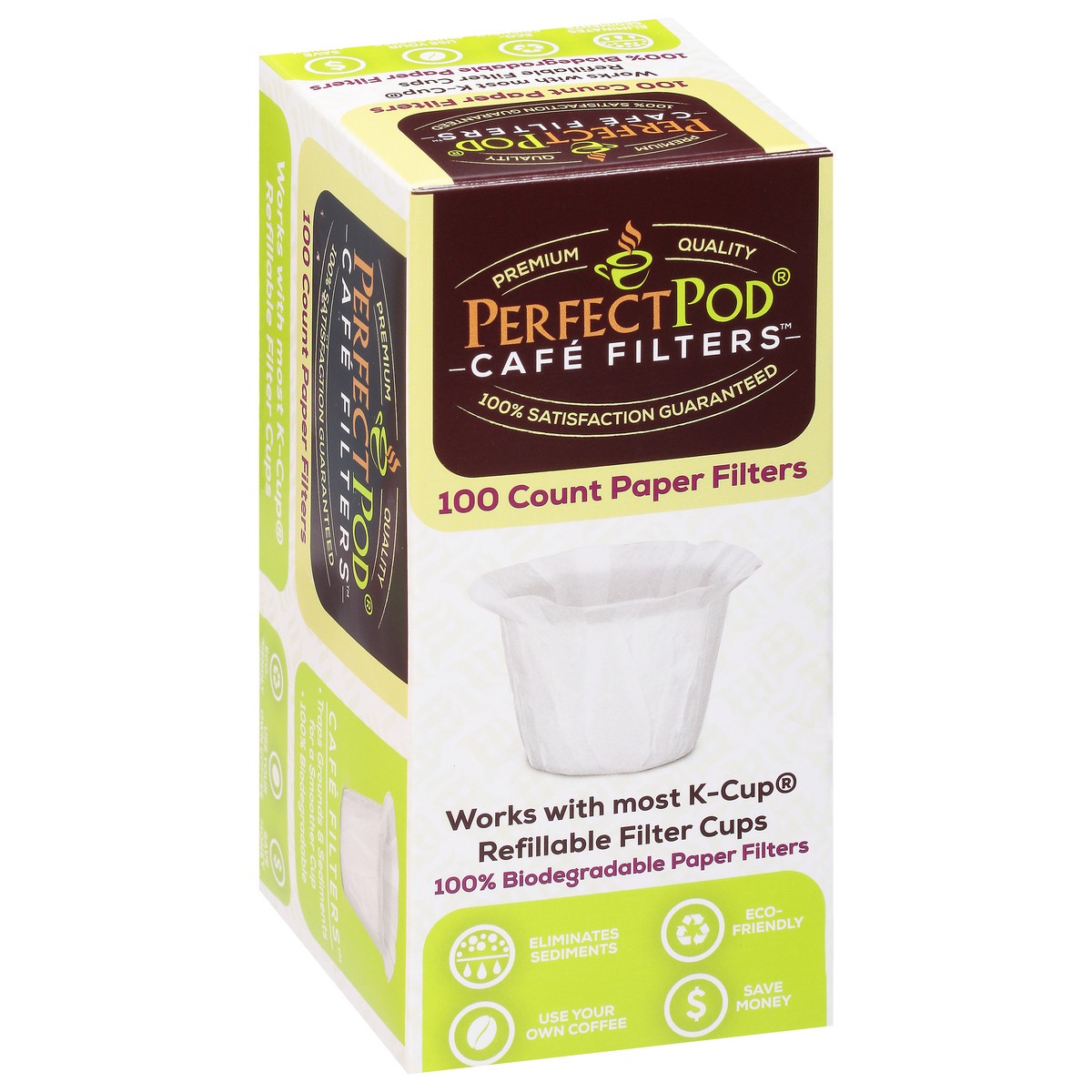 slide 7 of 9, Perfect Pod Cafe Filter Cups - 100 ct, 100 ct