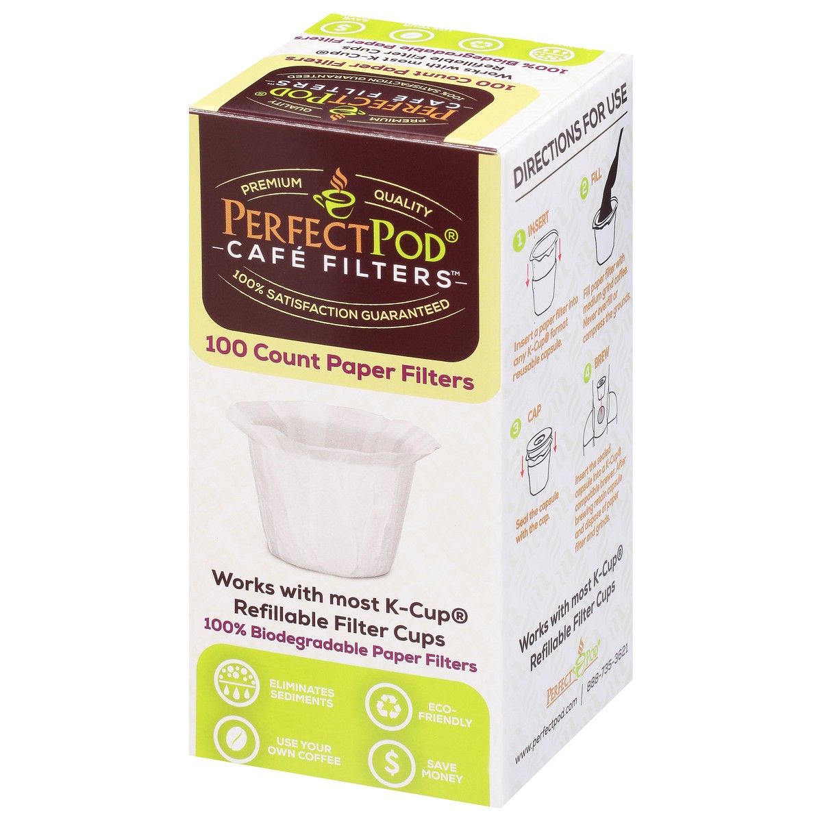 slide 9 of 9, Perfect Pod Cafe Filter Cups - 100 ct, 100 ct