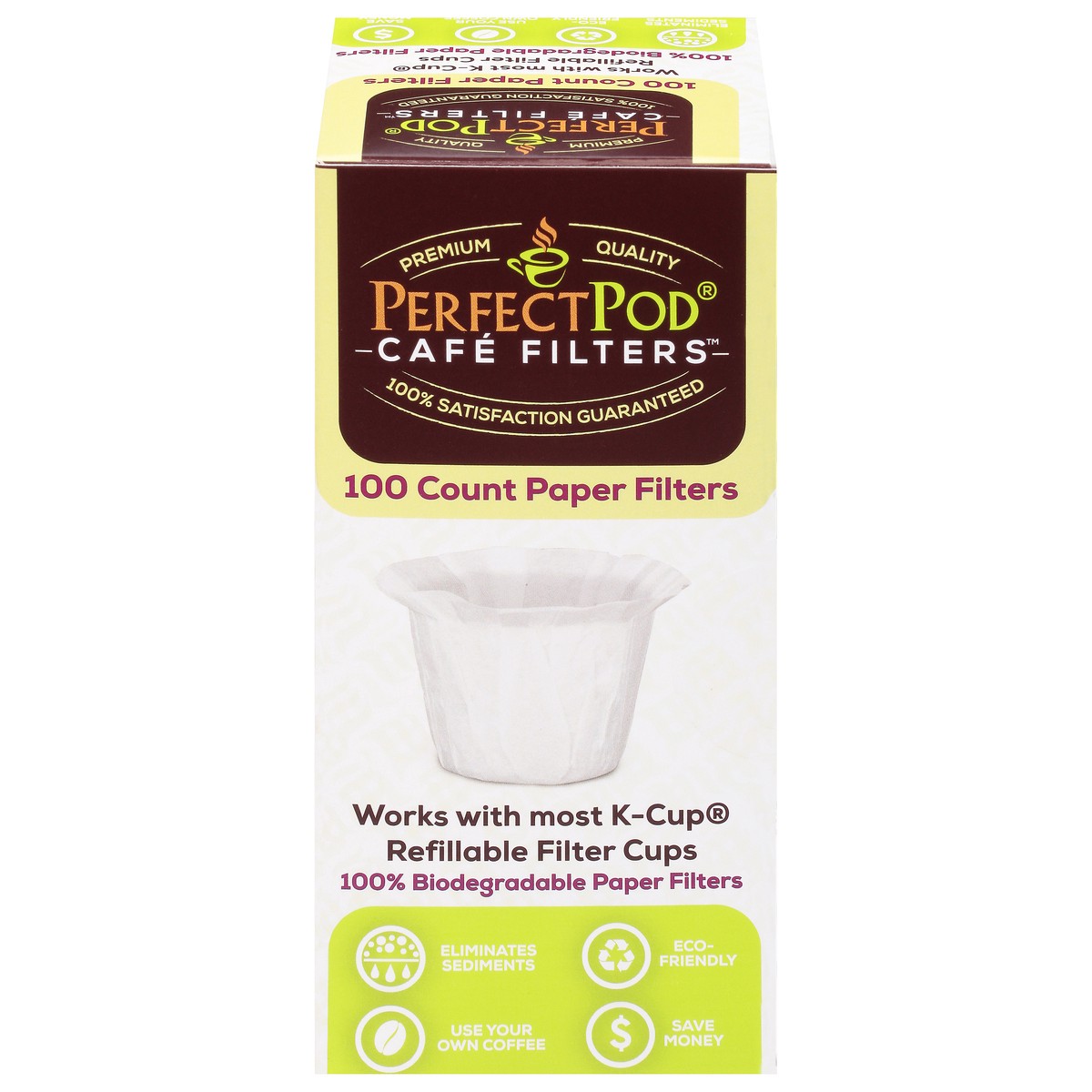 slide 2 of 9, Perfect Pod Cafe Filter Cups - 100 ct, 100 ct