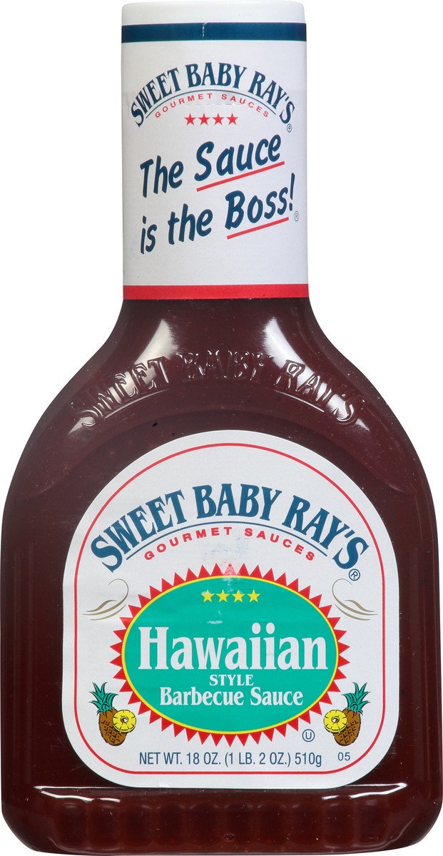 slide 11 of 13, Sweet Baby Ray's Hawaiian Style Barbecue Sauce 18 oz, 18 oz