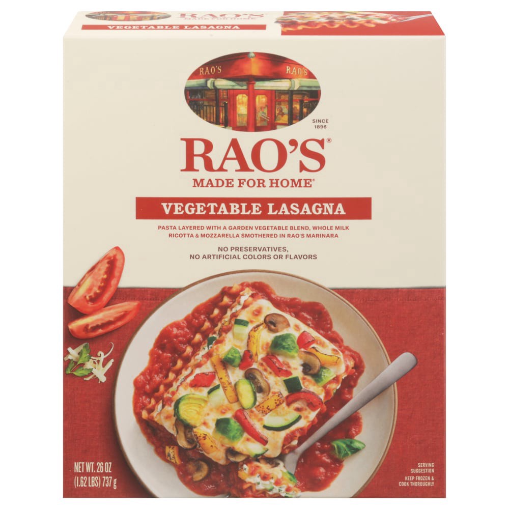 slide 2 of 4, Rao's® Vegetable Lasagna, 26 oz