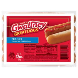 Gwaltney Traditional Meat Hot Dogs, 12oz