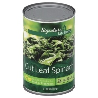 slide 1 of 1, Signature Kitchens Spinach Leaf Cut, 14 oz