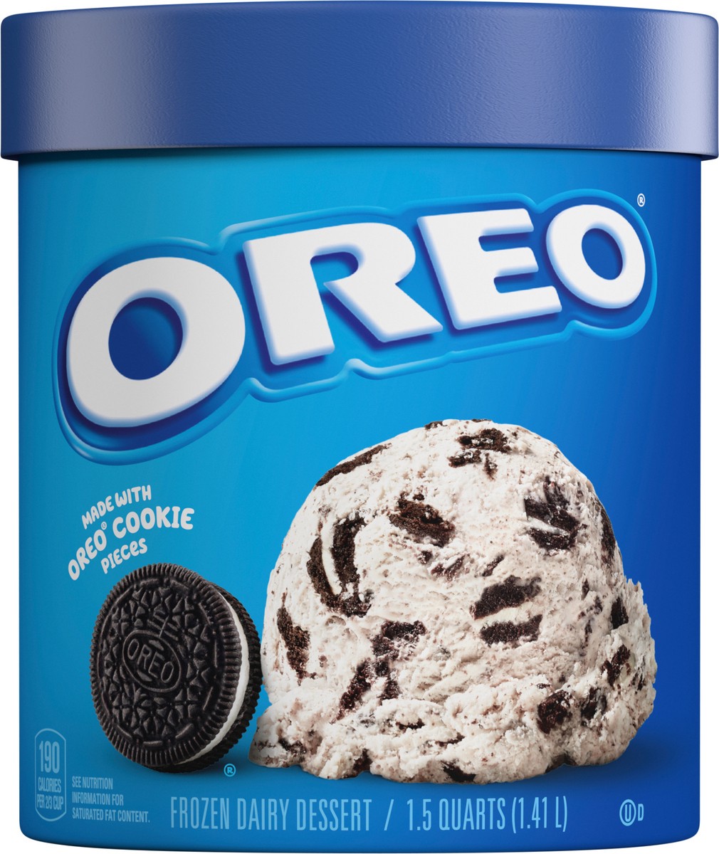 slide 1 of 6, OREO Frozen Dairy Dessert 1.5qt Container, 1.5 qt