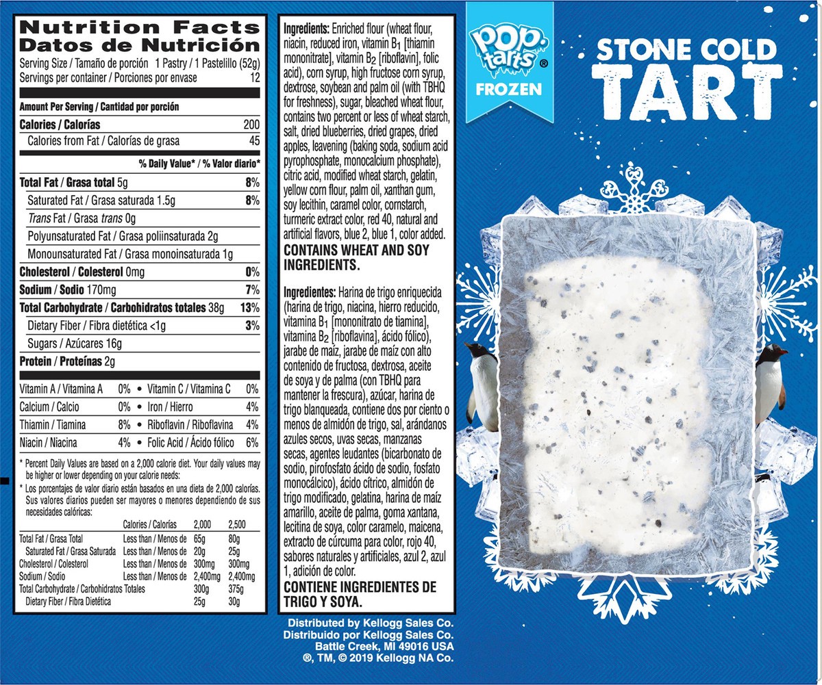 slide 9 of 10, Pop-Tarts Frosted Blueberry Toaster Pastries 12 ea, 12 ct