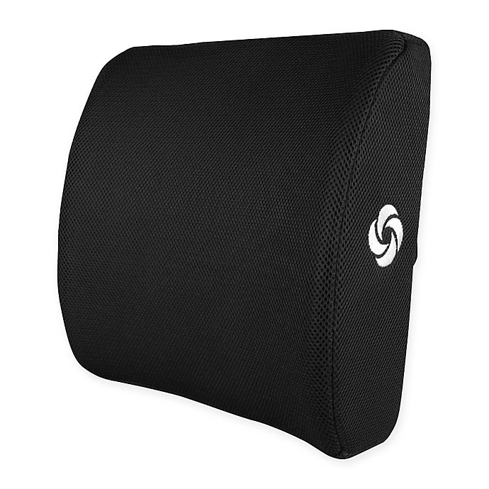 slide 1 of 2, Samsonite Memory Foam Lumbar Cushion - Black, 1 ct